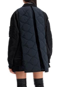 【SACAI】Wool Melton x Padded Jacket【関税送料込】 Sacai WOOL MELTON X NYLON TWILL QUILTED COAT - Coats