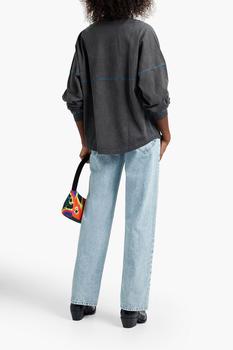 Ambush | Printed topstitched cotton-jersey top商品图片,3折