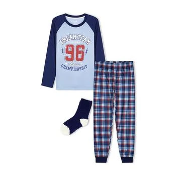 Max & Olivia | Big Boys Pajama with Socks, 3 Piece Set,商家Macy's,价格¥155