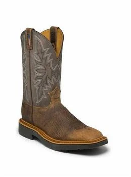推荐Men's Scottsbluff Western Work Boots - Medium In Brown/gray商品