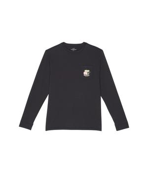 Vineyard Vines, Vineyard Vines | Long Sleeve 2022 New Year's Eve Whale Pocket Tee (Toddler/Little Kids/Big Kids)商品图片 4.8折