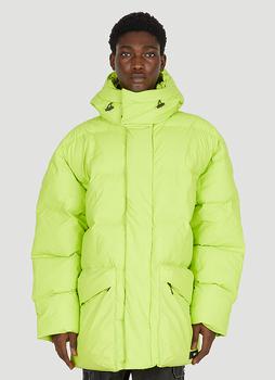 推荐Block Hooded Puffer Jacket in Green商品