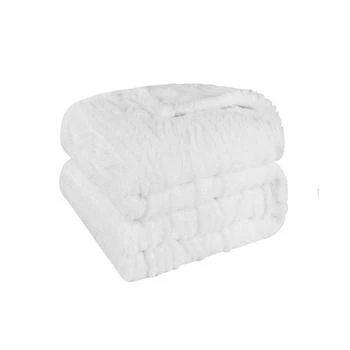 Superior | Boho Knit Jacquard Fleece Plush Fluffy Blanket,商家Macy's,价格¥259