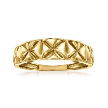 Ross-Simons | Ross-Simons 18kt Yellow Gold Quilted X-Pattern Ring,商家Premium Outlets,价格¥2868