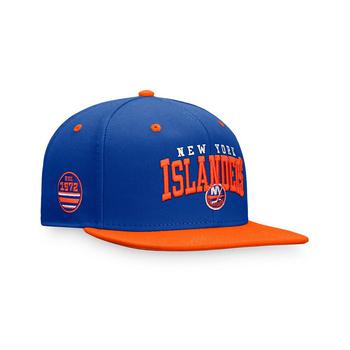 Fanatics | Men's Branded Royal, Orange New York Islanders Iconic Two-Tone Snapback Hat商品图片,
