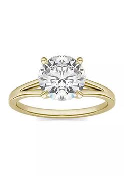 Charles & Colvard, Charles & Colvard | Charles & Colvard 1.96 ct. t.w. Lab Created Moissanite Solitaire Ring in 14k Yellow Gold商品图片 