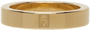maison margiela replica low行李箱, MAISON MARGIELA | Gold 6 Logo Band Ring商品图片 3.2折