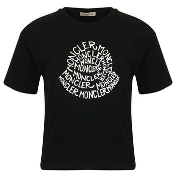 Moncler | Logo Print Black T Shirt商品图片,额外8折, 额外八折