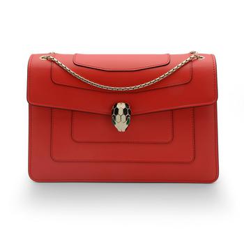 product Bvlgari Serpenti Forever Sea Star Coral Calf Leather And Enamel Shoulder Bag 287926 image
