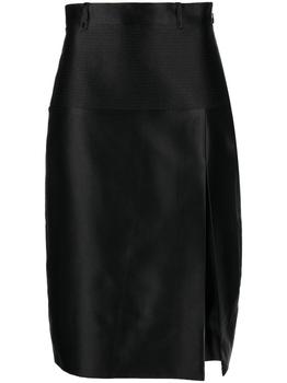 Gucci | Gucci Silk Duchesse With Leather Skirt商品图片,额外7.5折, 额外七五折