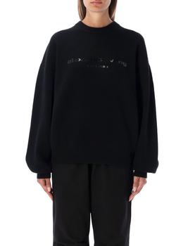 Alexander Wang | Alexander Wang Logo Printed Crewneck Sweatshirt商品图片,6.7折起