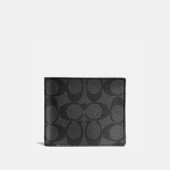 product Coach Outlet Compact Id Wallet In Signature Canvas image