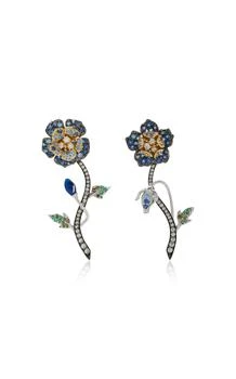 Anabela Chan | Anabela Chan - Geranium Sapphire Earrings - Blue - OS - Moda Operandi - Gifts For Her,商家Fashion US,价格¥10250