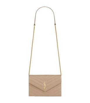 Yves Saint Laurent | Monogram Matelassé Envelope Chain Wallet 