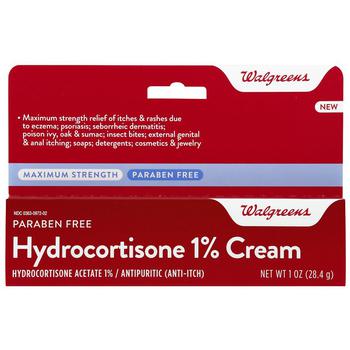 Walgreens | Paraben Free Hydrocortisone 1% Cream商品图片,独家减免邮费