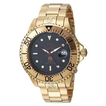 Invicta | Invicta Men's Automatic Watch - Grand Diver Black Dial Yellow Steel Dive | 24766,商家My Gift Stop,价格¥877