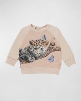 推荐Girl's Elsa Animal Graphic Sweatshirt, Size 6M-24M商品