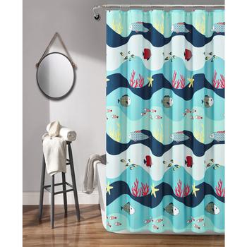 商品Sea Life 72" x 72" Shower Curtain,商家Macy's,价格¥417图片