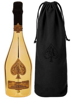 推荐Ace of Spades Gold Brut Champagne NV Velvet Gift Bag商品