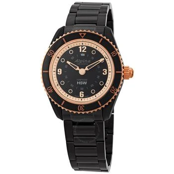 Alpina | Black Dial Ladies Stainless Steel Horological Smart Watch AL-281BY3V4B,商家Jomashop,价格¥2264