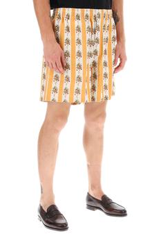 商品Bode | Striped Fruit Bowl Viscose Linen Shorts,商家Wanan Luxury,价格¥2792图片