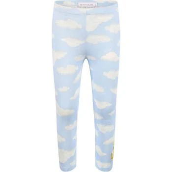 推荐All over clouds tweety applique sky print leggings in light blue商品