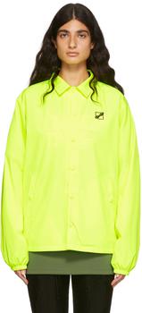 We11done | Yellow Polyester Windbreaker Jacket商品图片,额外8.5折, 独家减免邮费, 额外八五折