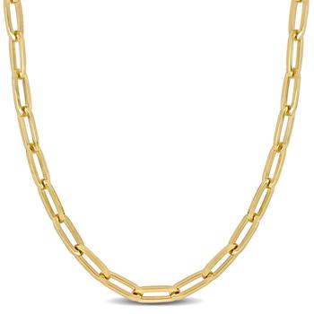 商品Amour | Amour 5mm Oval Link Chain Necklace in 10k Yellow Gold,商家Jomashop,价格¥2741图片