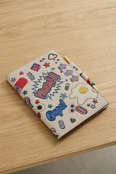 Anya Hindmarch | All Over Stickers 纹理皮革笔记本,商家NET-A-PORTER,价格¥3454