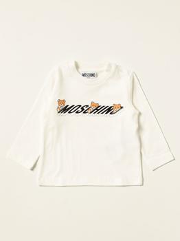 推荐Moschino Baby t-shirt in cotton with teddy logo商品