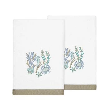 Linum Home Textiles | Textiles Turkish Cotton Aaron Embellished Towel Set, 3 Piece,商家Macy's,价格¥375