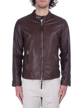 Vicenzo Leather, leather authority | leather authority Leather Jackets Men Brown Pelle商品图片 