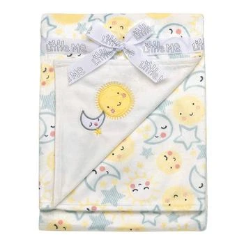 Little Me | Baby Boys or Baby Girls Newborn Moon and Sun Blanket 