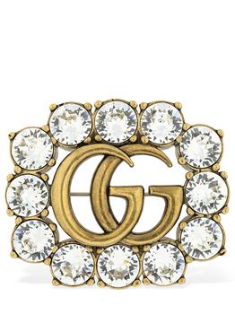 商品Gucci | Gg Marmont Crystal Brooch,商家LUISAVIAROMA,价格¥3077图片