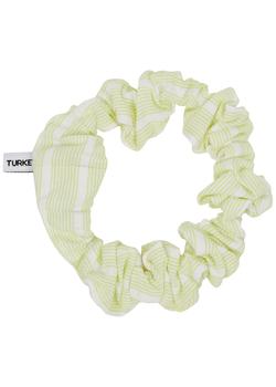 Ganni | Yellow striped cotton scrunchie商品图片,