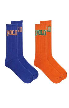 推荐(8991012PK) Polo Logo Crew 2 Pack Socks - Royal商品