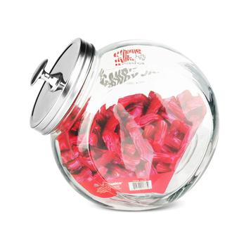商品Home Basics | Home Basics Large 91 oz. Round Glass Candy Storage Jar with Stainless Steel Top, Clear,商家Premium Outlets,价格¥111图片