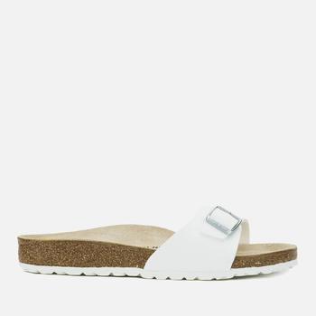 Birkenstock是什么牌子, Birkenstock | Birkenstock Women's Madrid Slim Fit Single Strap Sandals - White商品图片 