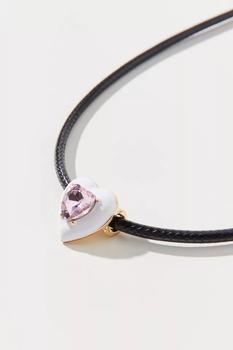 商品Urban Outfitters | Blair Rhinestone Heart Corded Necklace,商家Urban Outfitters,价格¥38图片