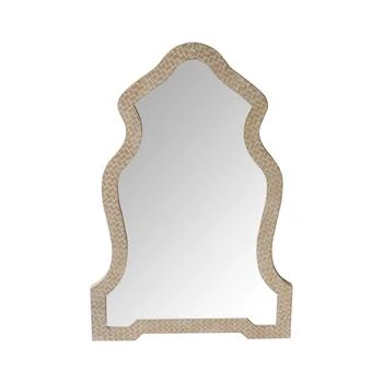 Simplie Fun | Scalloped Top Wooden Framed Wall Mirror,商家Premium Outlets,价格¥669