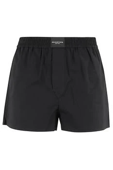 推荐Alexander Wang Logo Patch High Waist Shorts商品