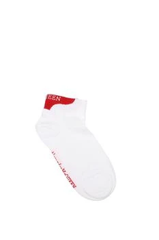 Alexander McQueen | Short socks Cotton White Red,商家Wanan Luxury,价格¥470