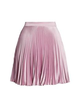 推荐Pleated Silk Miniskirt商品