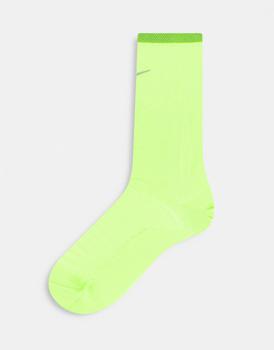 NIKE | Nike Running Spark Lightweight unisex socks in volt商品图片,6.1折