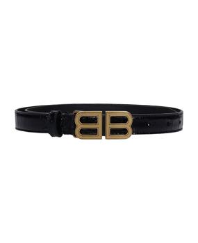 巴黎世家皮带精选, Balenciaga | Bb Hourgl 20 Belts In Black Leather商品图片 7.7折