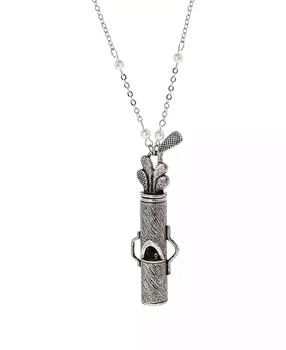 2028 | Golf Club Set White Faux Imitation Pearl Whistle Necklace,商家Macy's,价格¥389