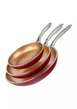 Gotham Steel | 3-Piece Ti-Ceramic Nonstick Coating Frying Pan Set商品图片,