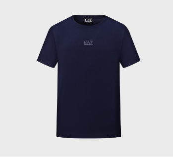 Emporio Armani | EMPORIO ARMANI 男士藏青色棉质短袖T恤 3LPT27-PJ7CZ-1554商品图片,满$100享9.5折, 满折