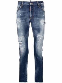 DSQUARED2 | Dsquared2 Men's  Blue Cotton Jeans商品图片,9.1折起