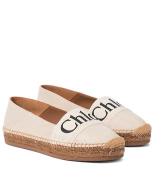 chloé鞋评价, Chloé | Woody leather espadrilles商品图片 
